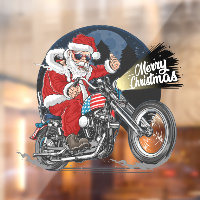 Funny Christmas Motorcycle équitation Santa Claus