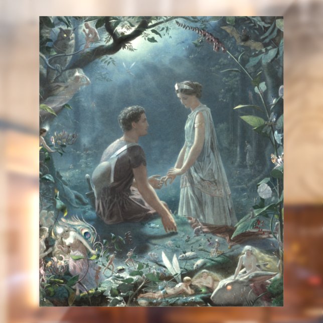 Autocollant Pour Fenêtre Furries : Le rêve d'une nuit d'été de Shakespeare (Feuille 2)