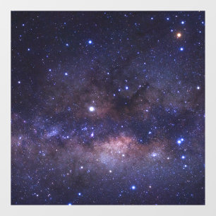 Autocollant Pour Fenêtre Galaxy Planet Bleu Rouge Colorful Space Stars dans