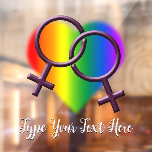 Autocollant Pour Fenêtre Gay pride Decal Personnalisé Arc-en-ciel Clouage (Feuille 2)