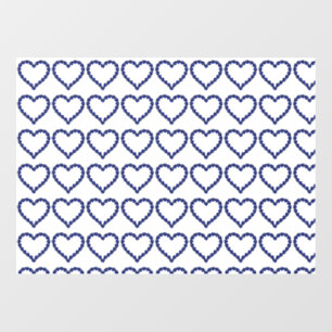 Autocollant Pour Fenêtre Gemstone Sapphire Coeur Bleu