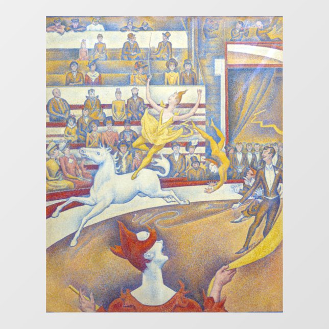 Autocollant Pour Fenêtre Georges Seurat - Le Cirque (Feuille)