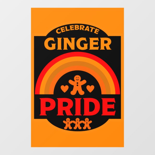 Autocollant Pour Fenêtre Ginger Haired Pride (Feuille)
