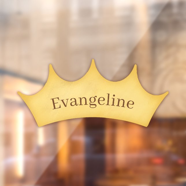 Autocollant Pour Fenêtre Golden Crown Fairytale Enfants & Nursery Personnal (Feuille 2)