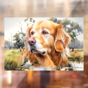 Autocollant Pour Fenêtre Golden Retriever