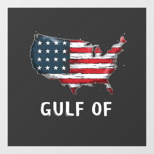 Autocollant Pour Fenêtre Golfe d'Amérique Drôle Trump Côte Est Mexique