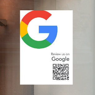 Autocollant Pour Fenêtre Google Avis   Business Review Link QR Code