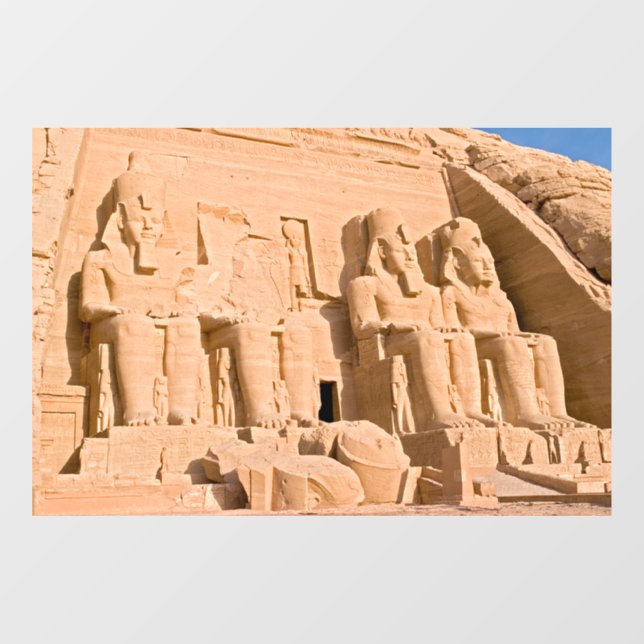 Autocollant Pour Fenêtre Grand Temple d'Abou Simbel - Ramses II - Egypte (Feuille)