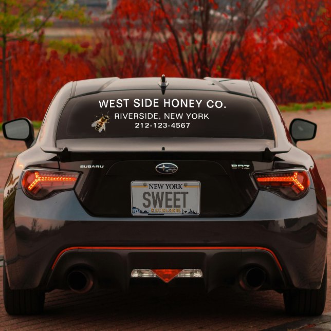 Autocollant Pour Fenêtre GRANDE FENÊTRE HONEY AFFAIRES VINYLE CLAIR avec ab (Créateur téléchargé)