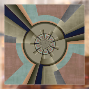 Autocollant Pour Fenêtre Graphisme d'art fractal de l'harmonie des couleurs