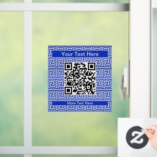Autocollant Pour Fenêtre Grec Meander Carré Motif