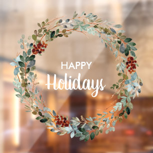 Autocollant Pour Fenêtre Guirlande à feuillage persistant d'Eucalyptus