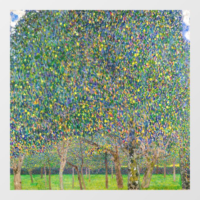 Autocollant Pour Fenêtre Gustav Klimt - Arbre à poires (Feuille)