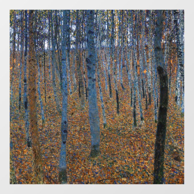 Autocollant Pour Fenêtre Gustav Klimt - Beech Grove I (Feuille)