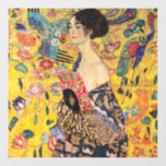 Autocollant Pour Fenêtre Gustav Klimt - Dame avec ventilateur<br><div class="desc">Dame avec ventilateur - Gustav Klimt,  Huile sur toile,  1917-1918</div>
