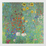 Autocollant Pour Fenêtre Gustav Klimt - Jardin de campagne avec tournesols<br><div class="desc">Jardin de campagne avec des tournesols / Jardin de ferme avec des tournesols - Gustav Klimt en 1905-1906</div>
