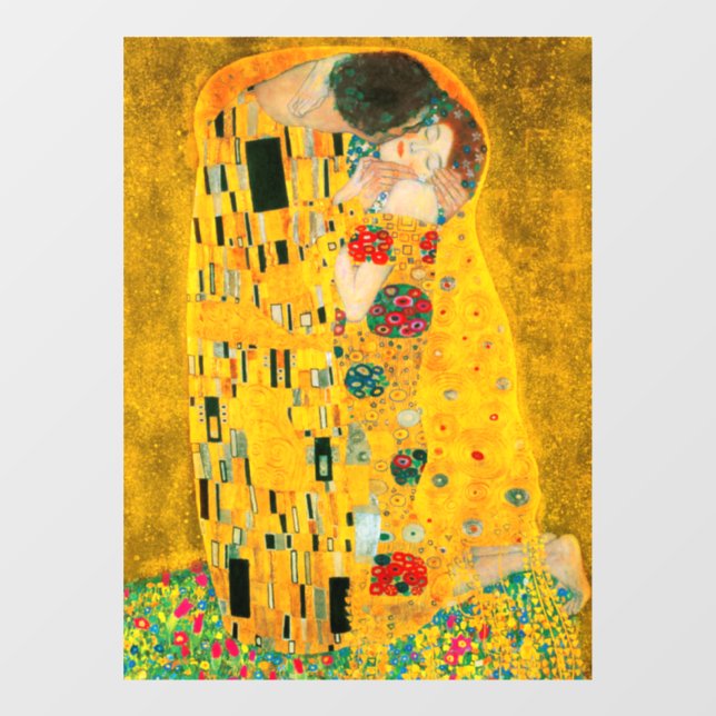 Autocollant Pour Fenêtre Gustav Klimt Le Baiser (Feuille)
