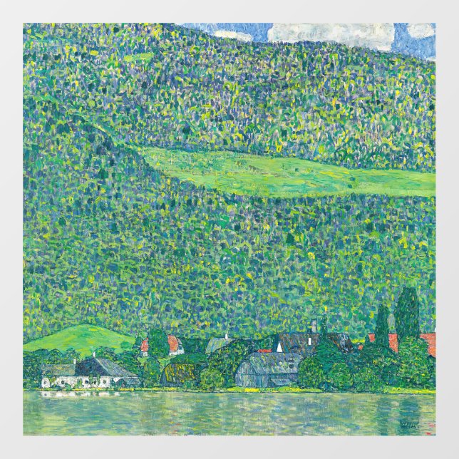 Autocollant Pour Fenêtre Gustav Klimt - Litzlberg am Attersee (Feuille)