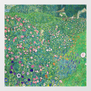 Autocollant Pour Fenêtre Gustav Klimt - Paysage de jardin italien
