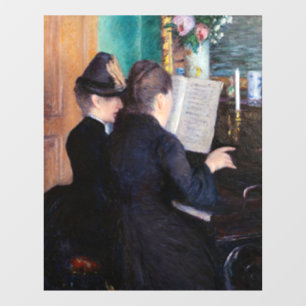 Autocollant Pour Fenêtre Gustave Caillebotte - La Leçon de piano