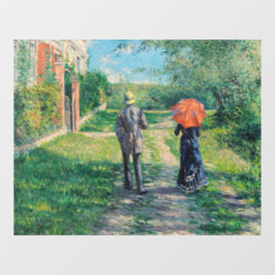 Autocollant Pour Fenêtre Gustave Caillebotte - Le Chemin montant