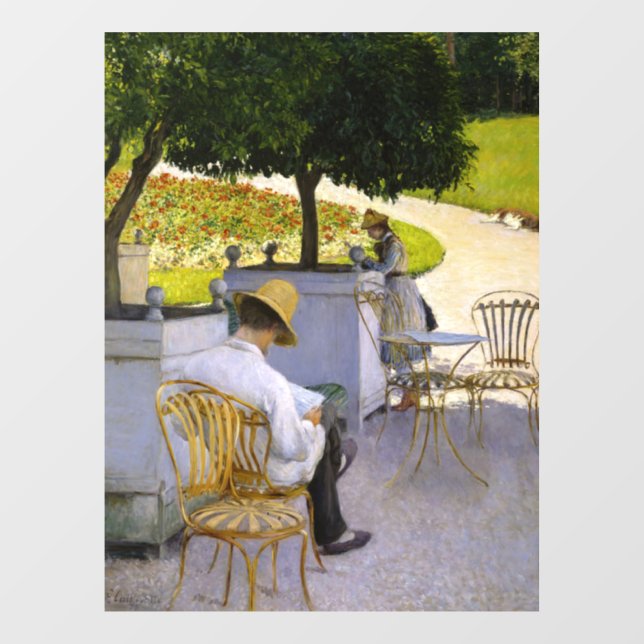 Autocollant Pour Fenêtre Gustave Caillebotte - Les Orangers (Feuille)