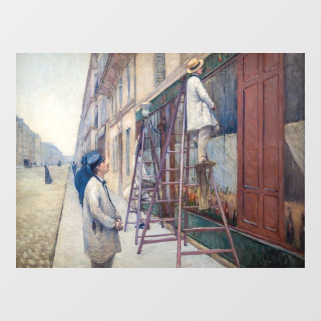 Autocollant Pour Fenêtre Gustave Caillebotte - Les Peintres De La Maison (Feuille)