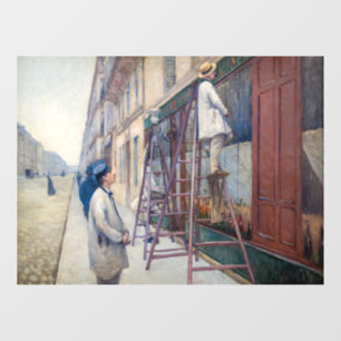 Autocollant Pour Fenêtre Gustave Caillebotte - Les Peintres en bâtiment