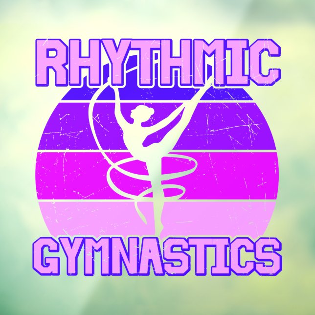 Autocollant Pour Fenêtre Gymnastique rythmique désorganisée (Feuille 3)