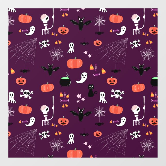 Autocollant Pour Fenêtre Halloween (Feuille)