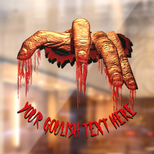 Autocollant Pour Fenêtre Halloween Decales Personnalisé Gory Zombie Fenêtre