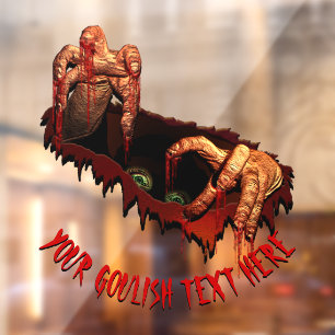 Autocollant Pour Fenêtre Halloween Decales Personnalisé Gory Zombie Fenêtre