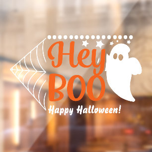 Autocollant Pour Fenêtre Halloween Hey Boo Fantôme