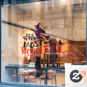 Autocollant Pour Fenêtre Halloween Le Moment Le Plus Merveilleux De L'Anné