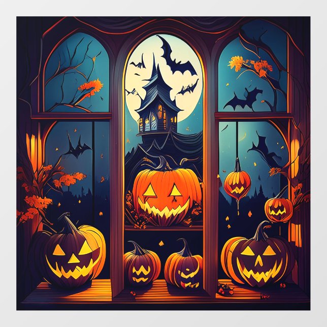 Autocollant Pour Fenêtre Halloween tactile (Feuille)