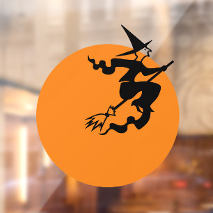 Autocollant Pour Fenêtre Halloween volant sorcière drôle décorations éffray