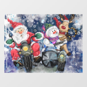 Autocollant Pour Fenêtre Happy Friends Funny Christmas Window Cling