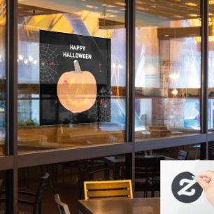 Autocollant Pour Fenêtre Happy Halloween Party Vintages crânes