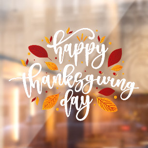 Autocollant Pour Fenêtre Happy Thanksgiving