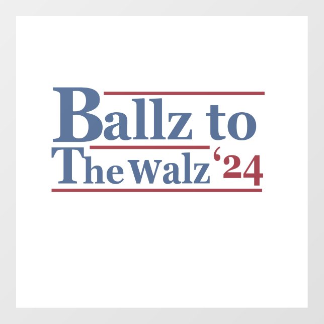 Autocollant Pour Fenêtre Harris Walz 2024 Election Kamala Tim Waltz America (Feuille)