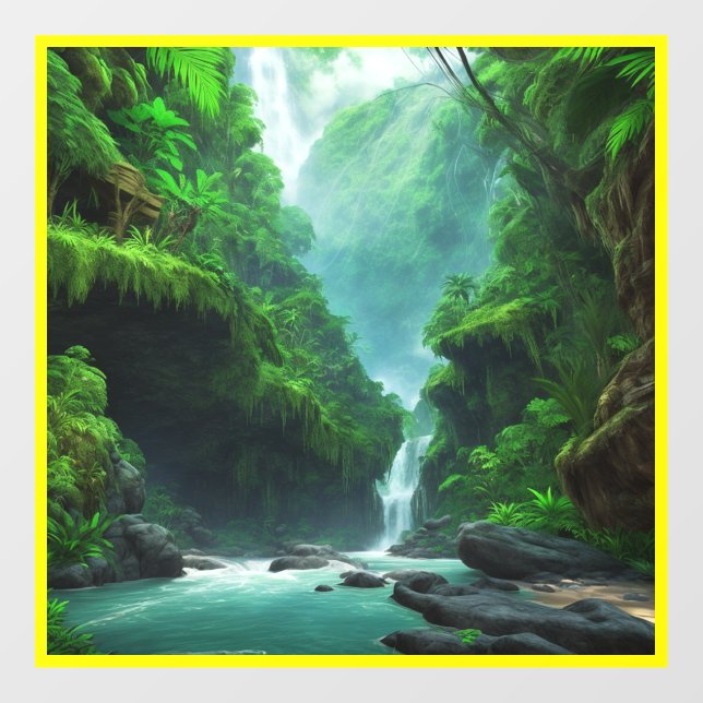 Autocollant Pour Fenêtre Haven Alien : Merveilles luxuriantes et bêtes exot (Feuille)