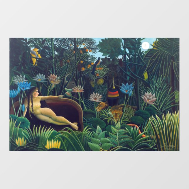 Autocollant Pour Fenêtre Henri Rousseau - Le Rêve / Le Reve (Feuille)