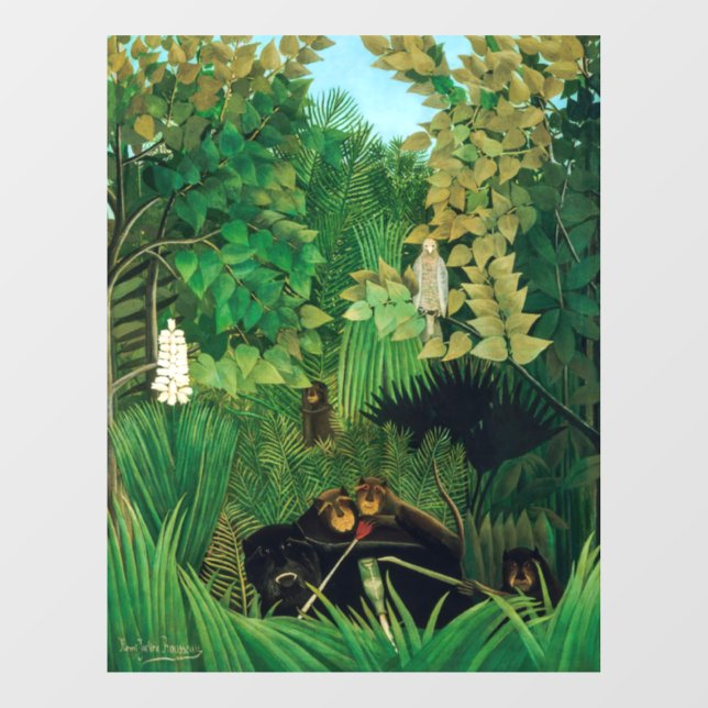 Autocollant Pour Fenêtre Henri Rousseau - Les Joyeux Jesters (Feuille)