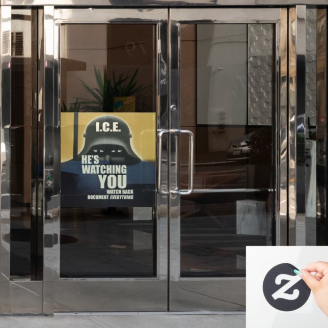 Autocollant Pour Fenêtre He's Watching You 2026 (Porte de bureau)