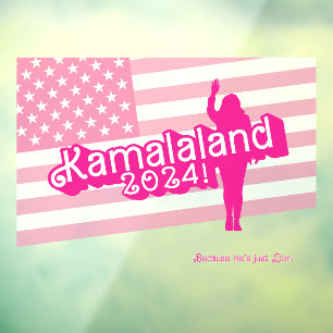 Autocollant Pour Fenêtre "Hi Kamala" - Décale murale (slogan A)