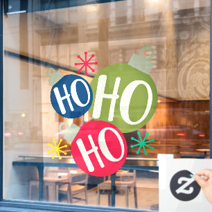 Autocollant Pour Fenêtre Ho Ho Festive Noël Noël Noël Famille Correspondanc