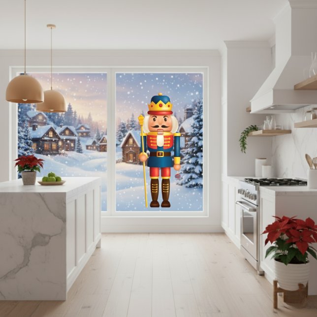 Autocollant Pour Fenêtre Holiday (Holiday Nutcracker Window Cling)