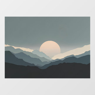 Autocollant Pour Fenêtre Horizon Fauviste | Lune de Charbon ADA Mini M Rése