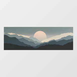 Autocollant Pour Fenêtre Horizon Fauviste Lune de Charbon Réservoir UNS 6