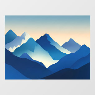 Autocollant Pour Fenêtre Horizon Fauviste Réservoir Indigo WB Clear 2420